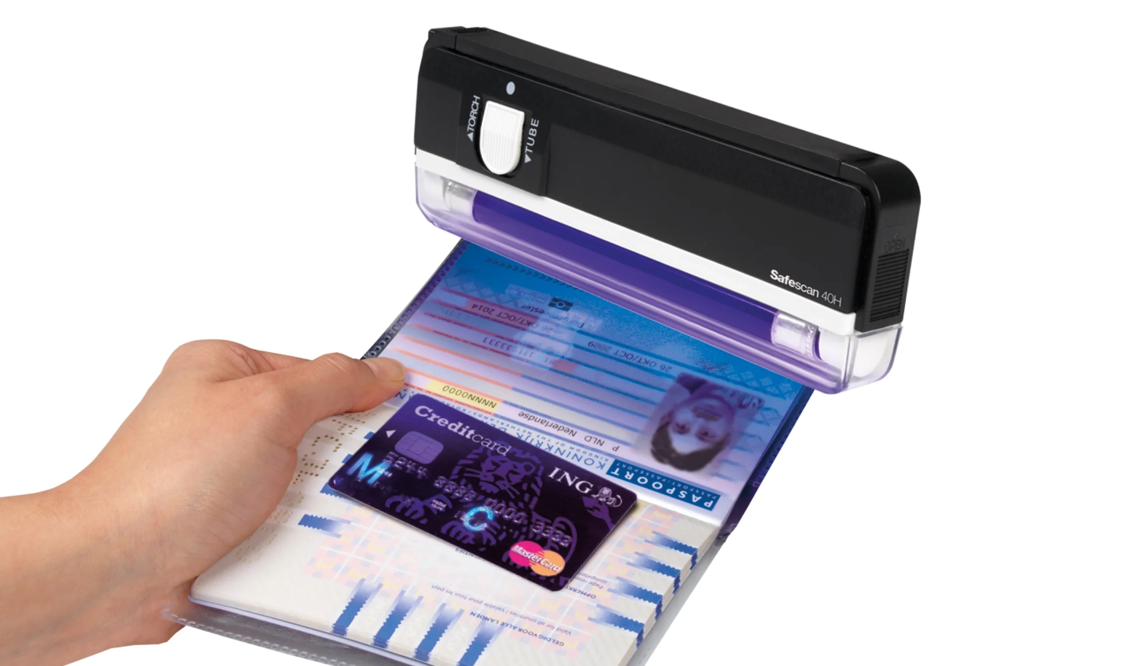 Safescan 40h draagbare valsgelddetector